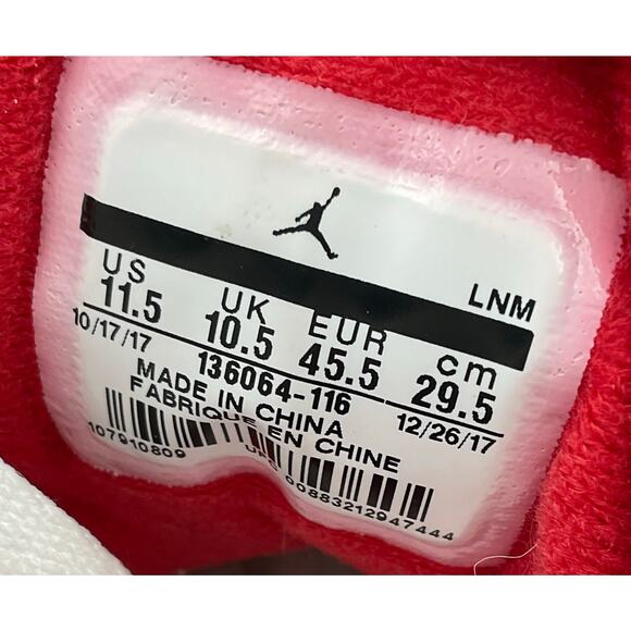 Air Jordan 3 Retro Fire Red 136064-116 M11.5 Preowned #132 main image 6